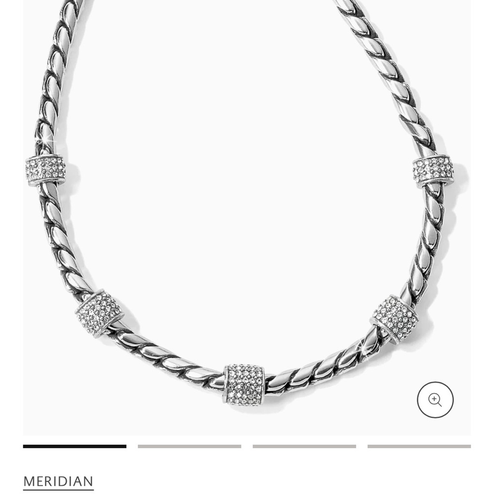 Brighton Silver Necklace with Crystal Accents